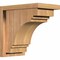 Ekena Millwork Pescadero Smooth Corbel w/Backplate, Western Red Cedar, 7 1/2"W x 12"D x 12"H COR08X12X12PEC01SWR - alternate 1
